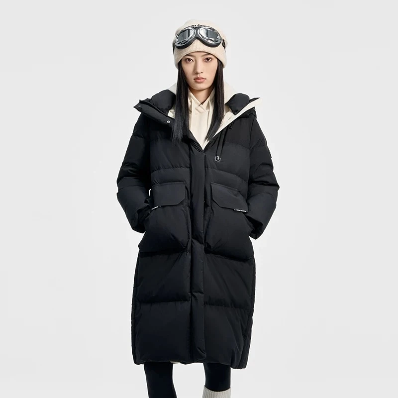 【假一赔三】经典百搭工装风中长款羽绒服外套DY19/AN