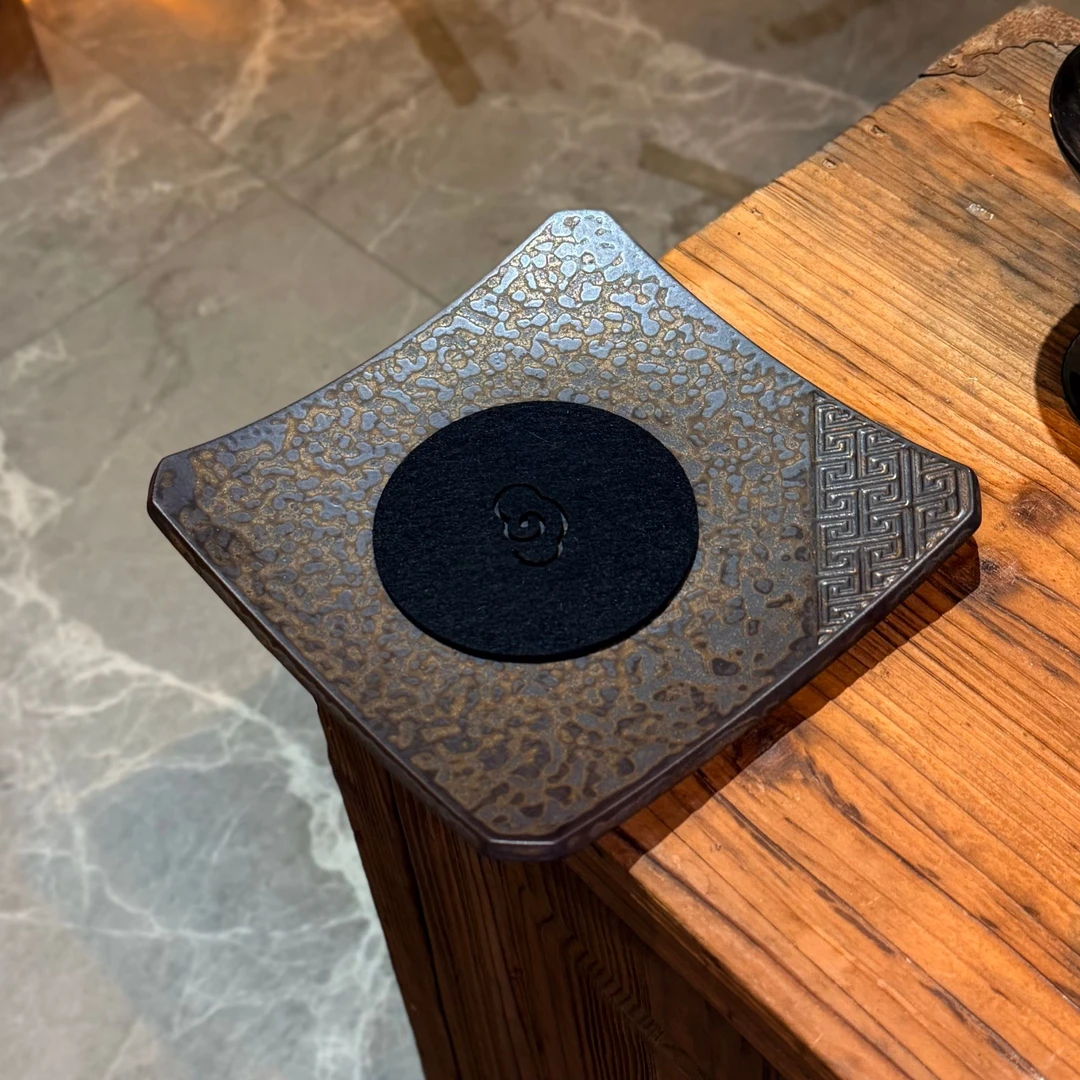 复古鎏金釉壶承干泡盘