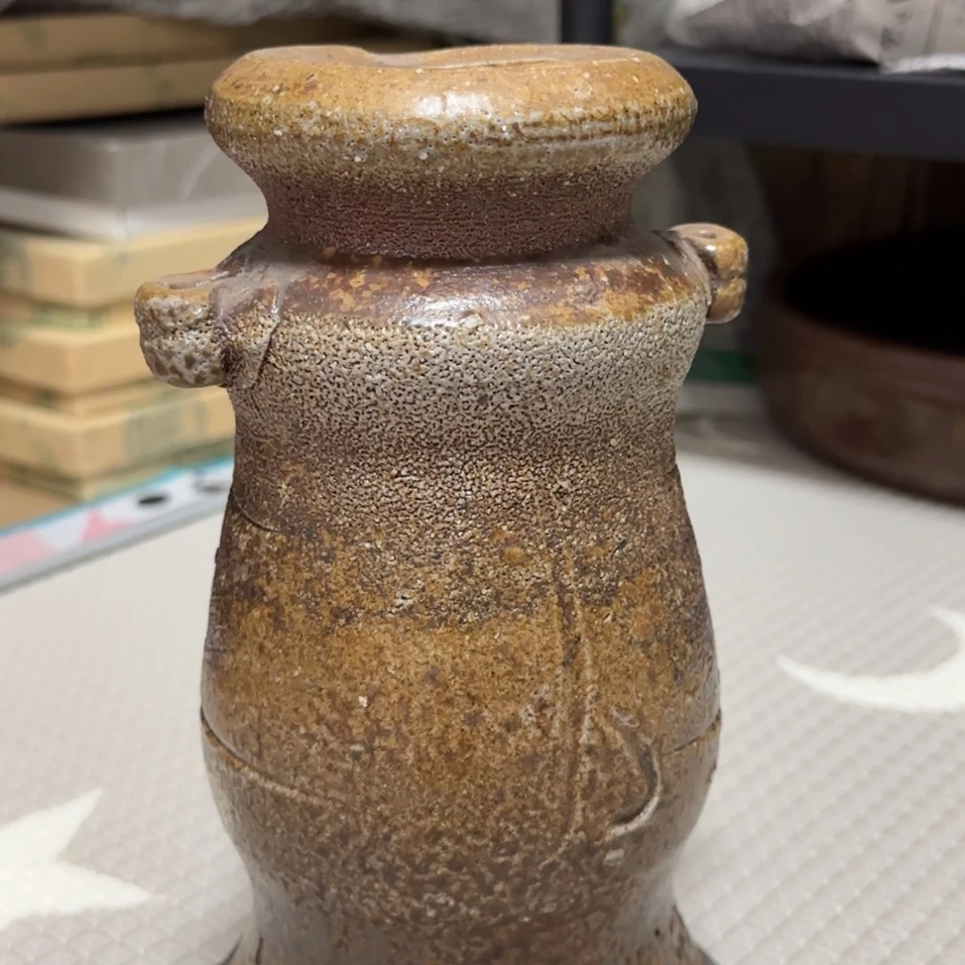 备前烧佐藤闺秀花器一个