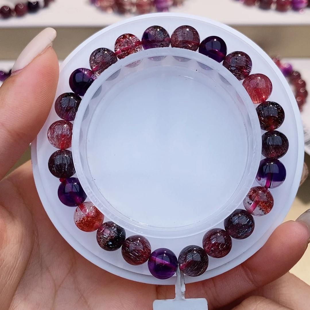 手链未镶嵌水晶黑加仑超七8+