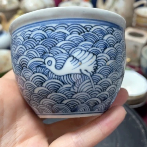 粉彩手把件鼻烟壶