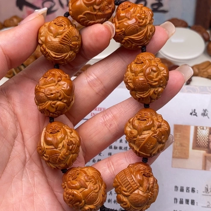 手串/手链橄榄核雕刻