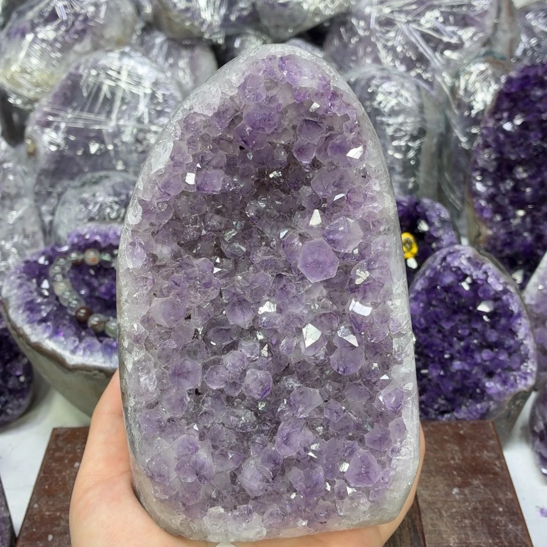 紫晶摆件未镶嵌紫水晶