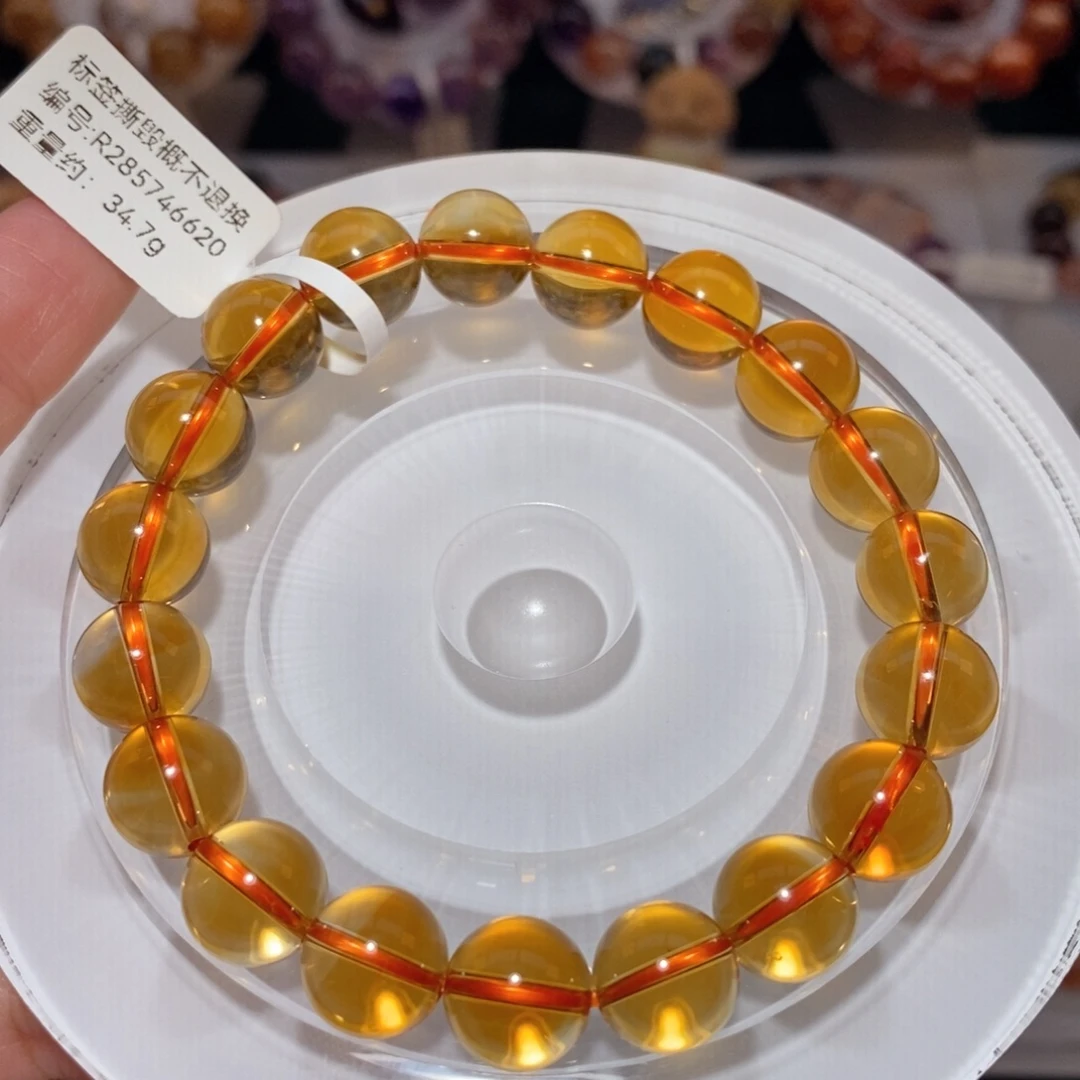未镶嵌手链水晶F黄水晶10.8