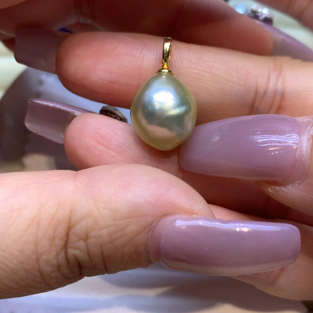 颈饰银S925镶嵌海水珍珠