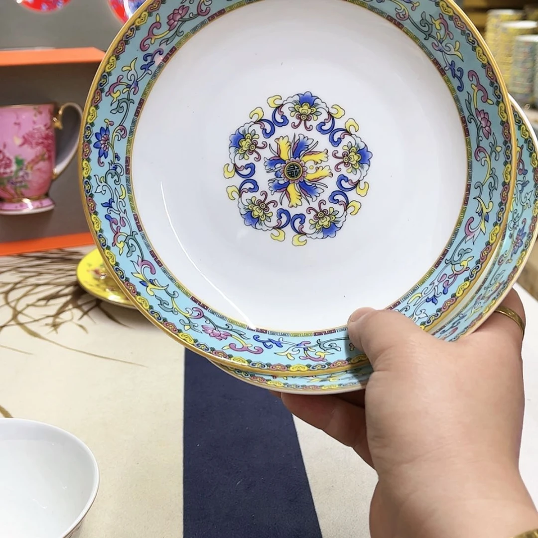【闪购商品】骨瓷7英寸2深。。。。。。