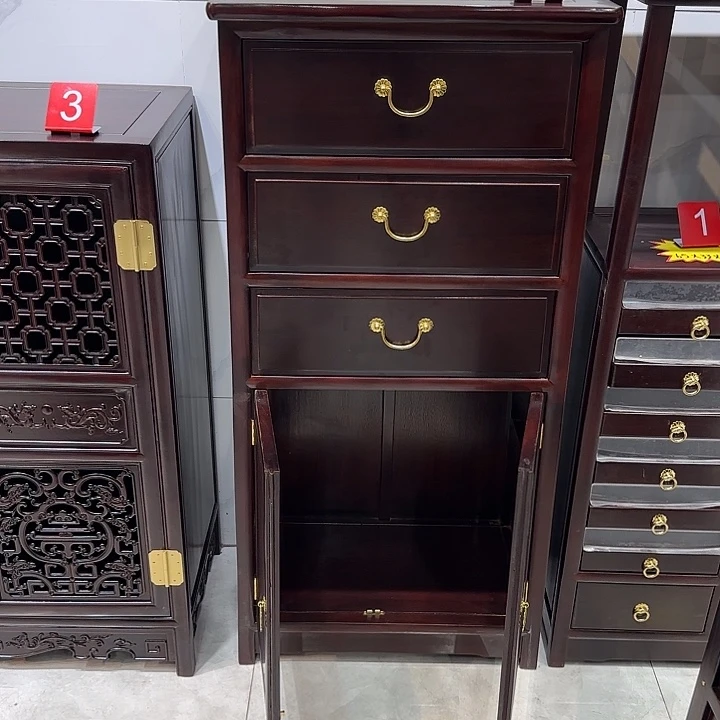 期***待储物柜红酸枝木类三抖柜