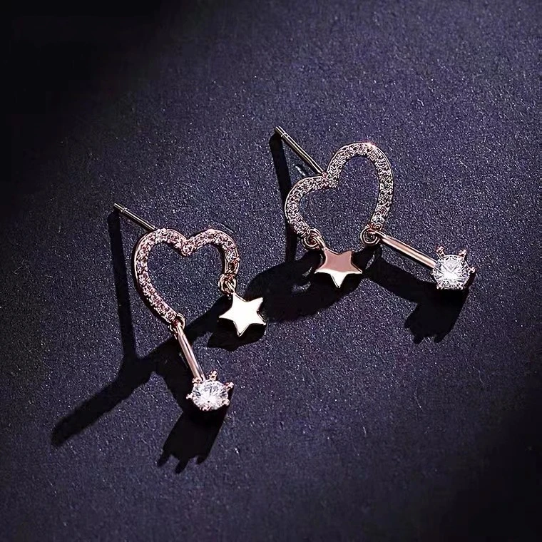 925银耳饰 轻奢s925纯银少女时尚五角星简约小巧气质网红时尚耳饰