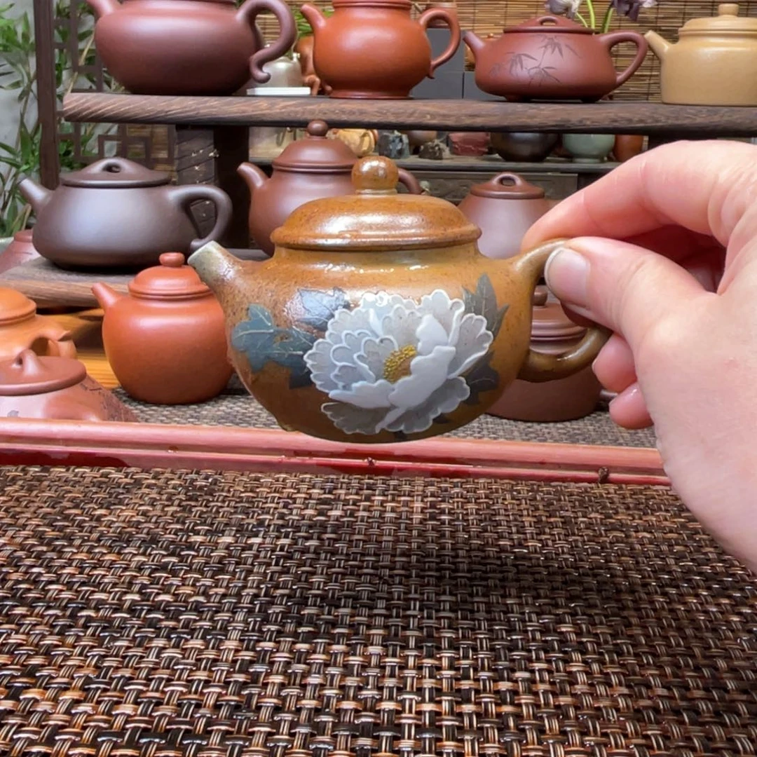 茶壶紫砂宜兴原矿紫砂手工制120