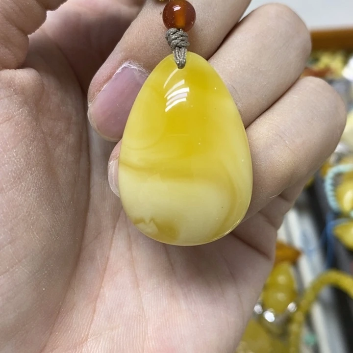 裸石蜜蜡未镶嵌吊坠