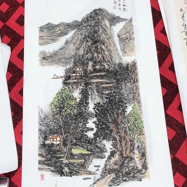 国画纯手绘好国画的