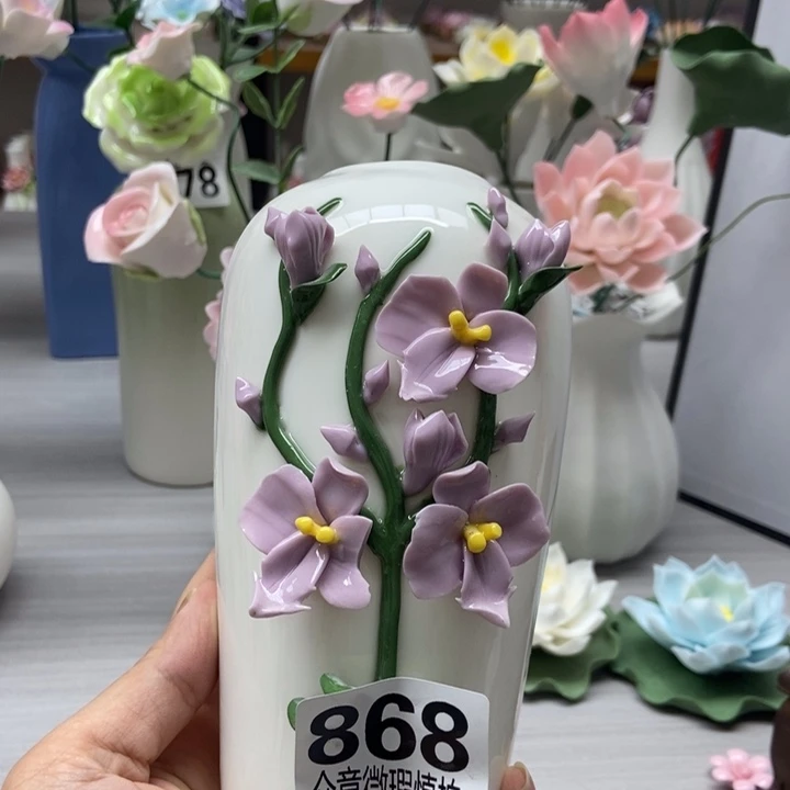 陶瓷手工制作陶瓷花