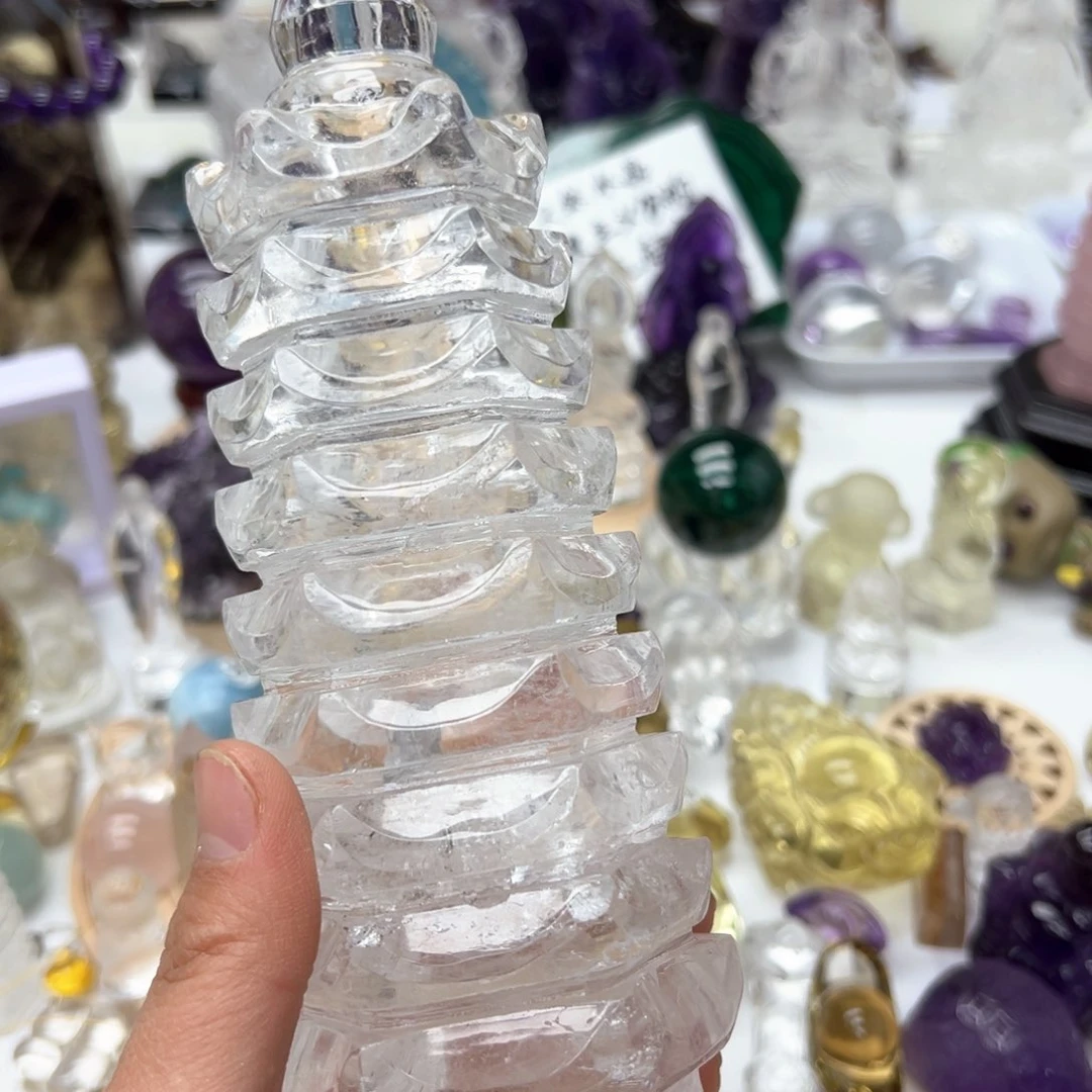 水晶水晶摆件未镶嵌千***食