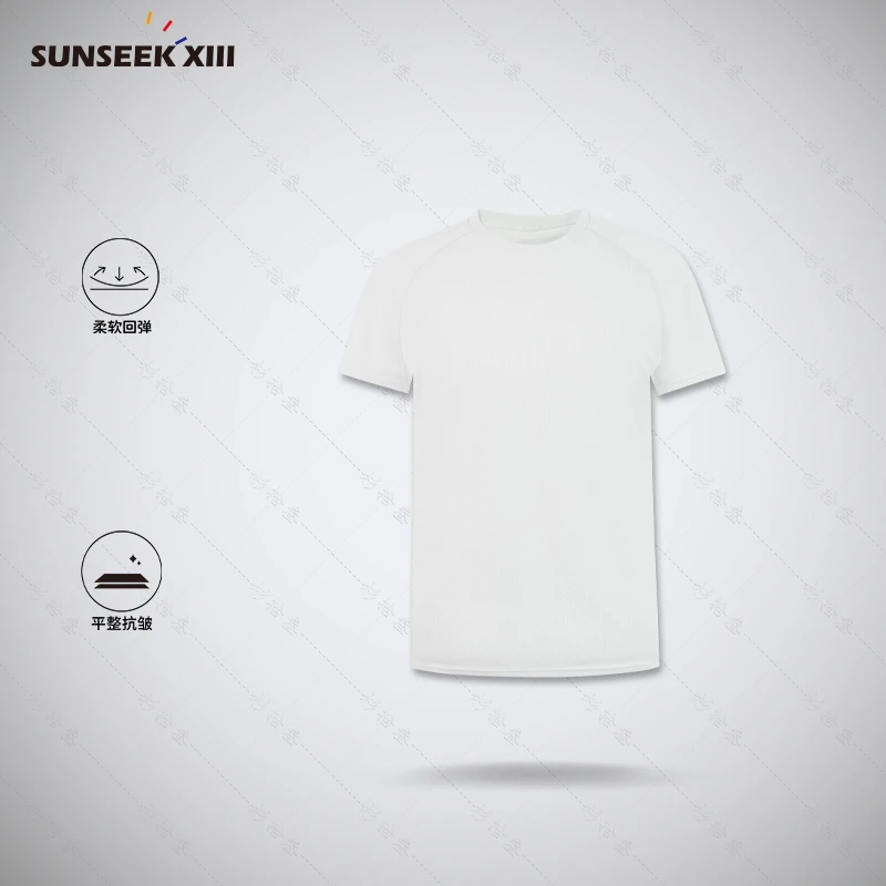 【即穿即凉】夏季男士健身运动吸湿速干排汗透气网格圆领短袖9360