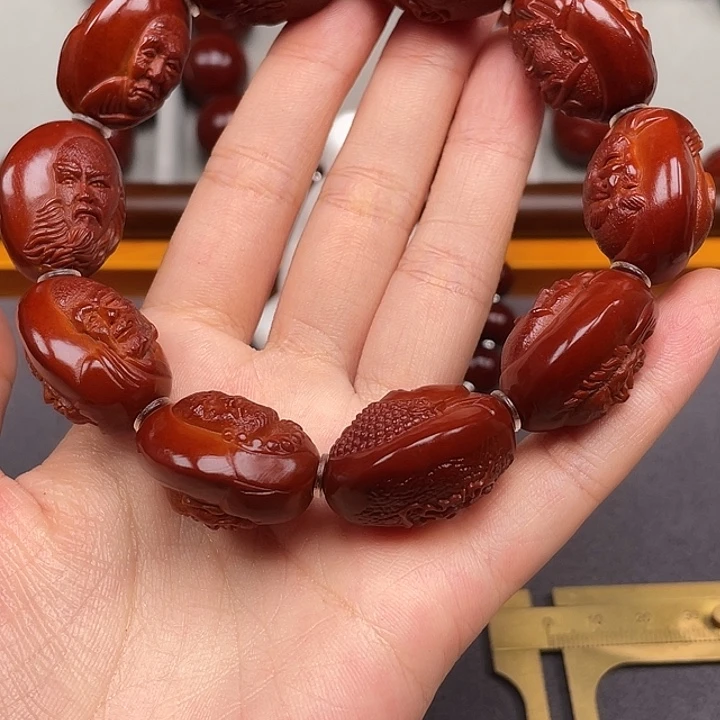 老***公橄榄核手串/手链十八罗汉
