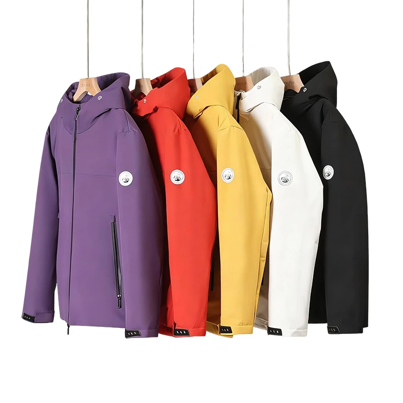 新款休闲户外防风保暖连帽羽绒服（男女同款）D5W45200