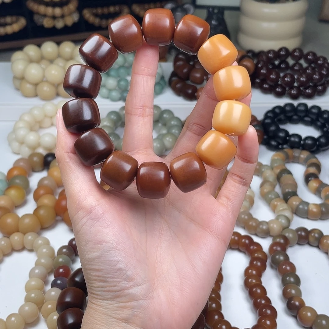 手串菩提根/象牙果福利瑕疵干磨鼓桶手串瑕疵不补