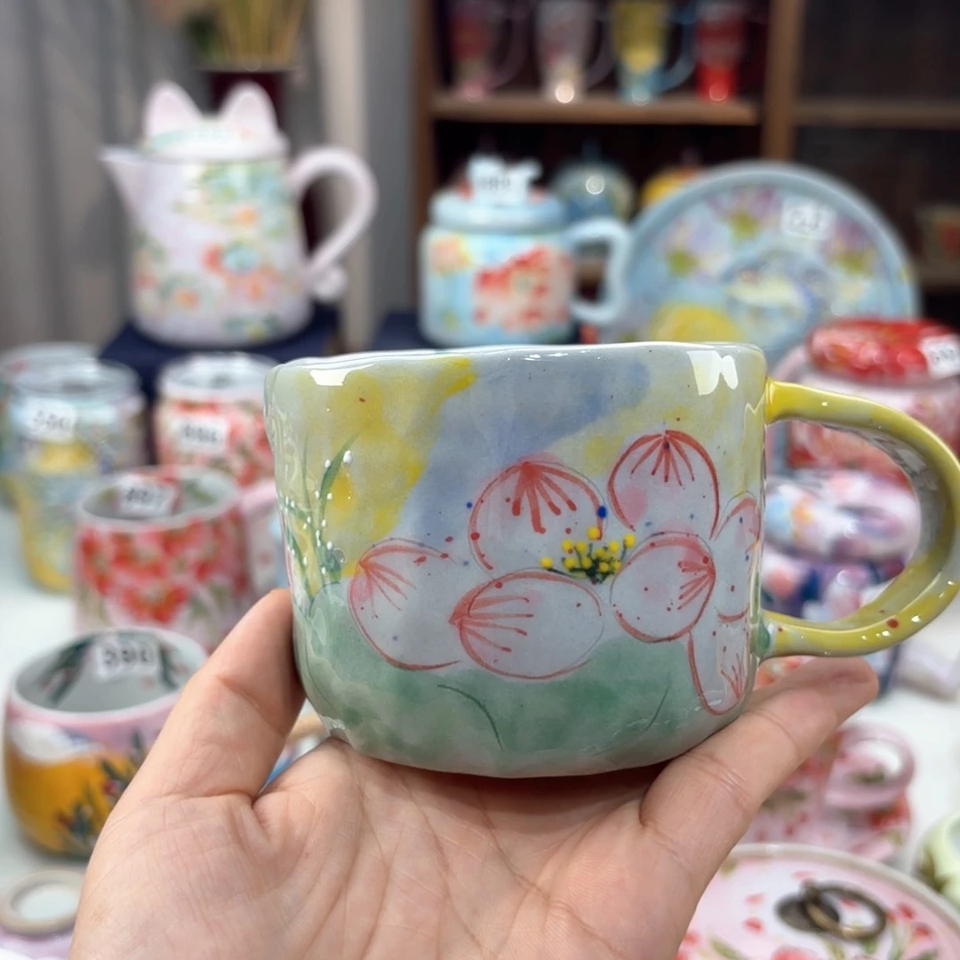 景德镇手绘高温釉下彩陶瓷茶具^_^