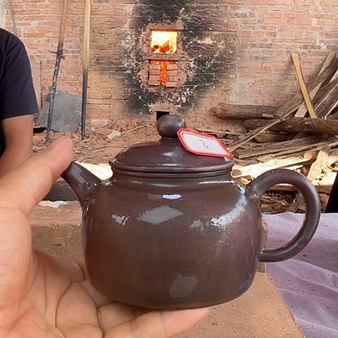 阿***伟戬谷龙窑柴烧茶壶240cc3