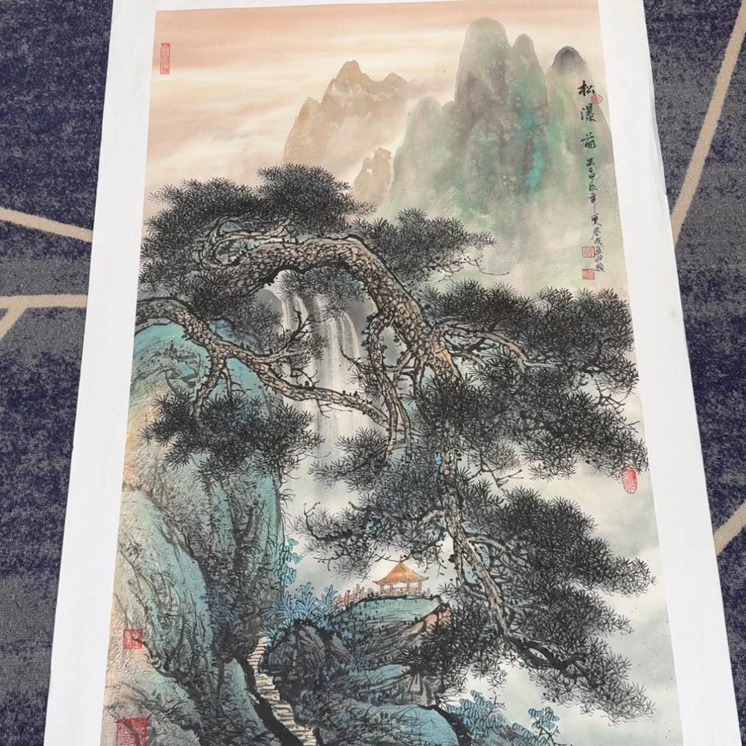 国画国画作品山水花鸟