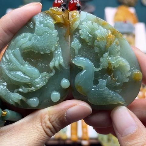 岫玉挂件未镶嵌挂件