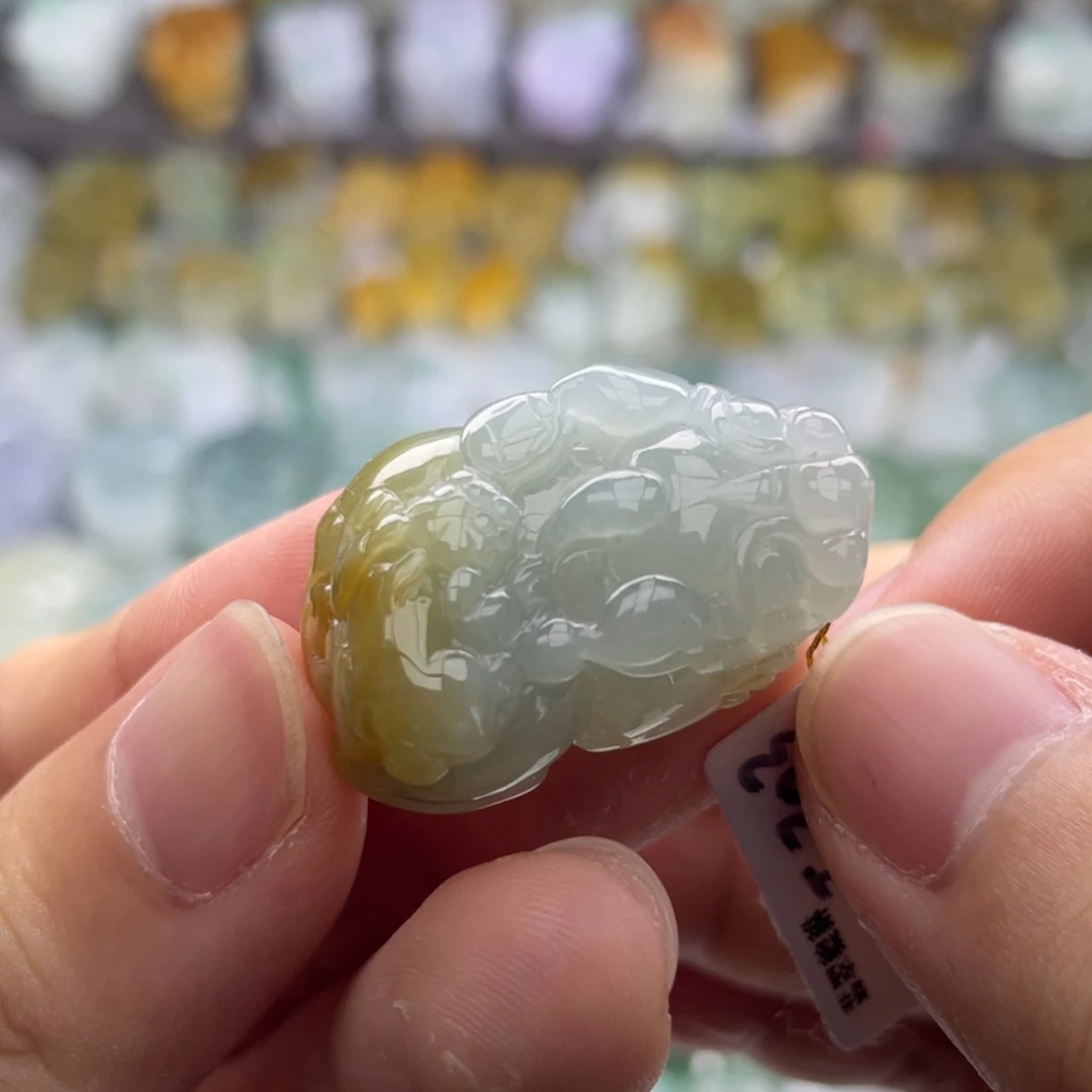 翡翠未镶嵌颈饰貔貅7