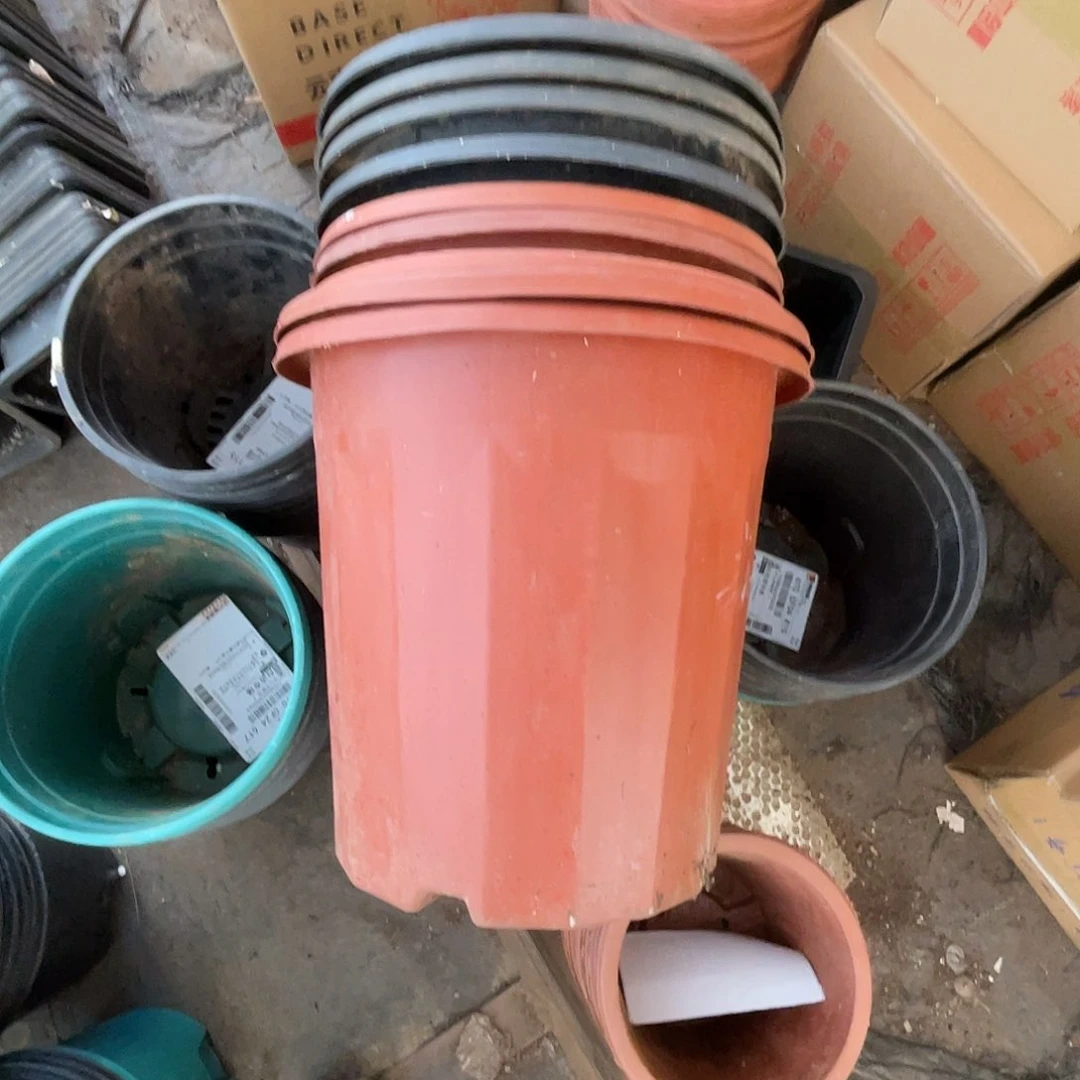 旧口径25-29高25黑红砖盆9个