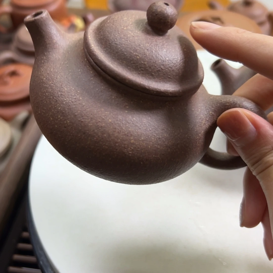 我***3茶壶紫砂五彩段泥容天150