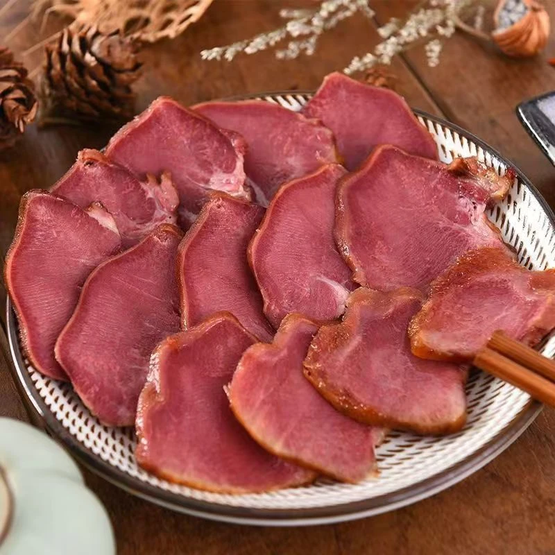 正宗农家腊猪舌头农家传统工艺烟熏腊舌头500g装