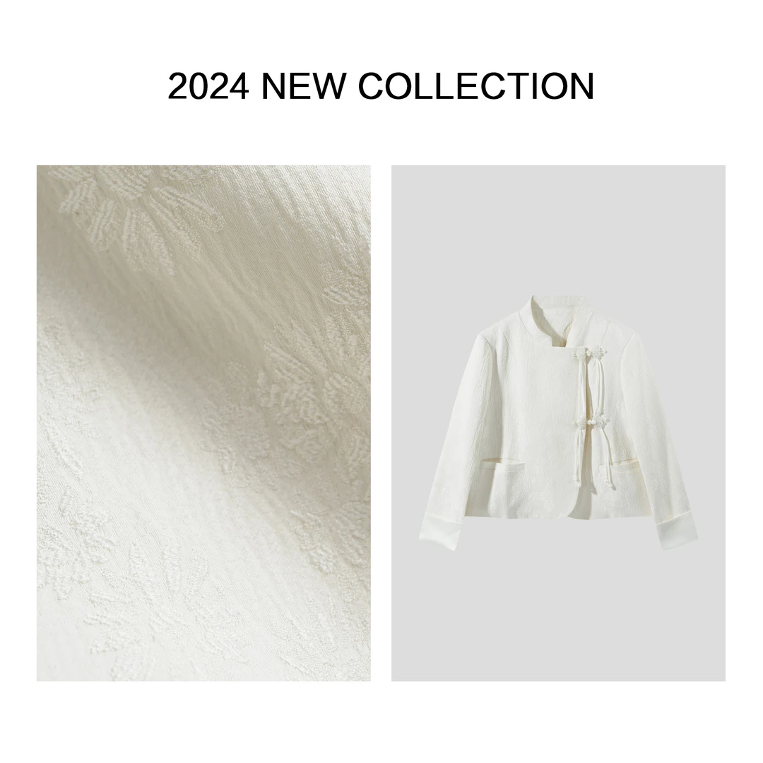 【小依专享】W1F16129B 经典国风：盘扣立领休闲外套-6129