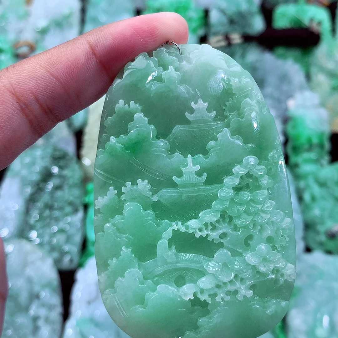 翡翠未镶嵌吊坠(不含链)