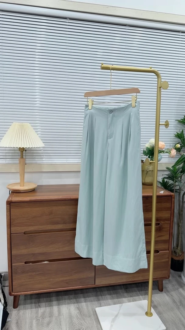 【原歌】YG夏季新款显瘦遮胯慵懒风高腰休闲裤女YG846