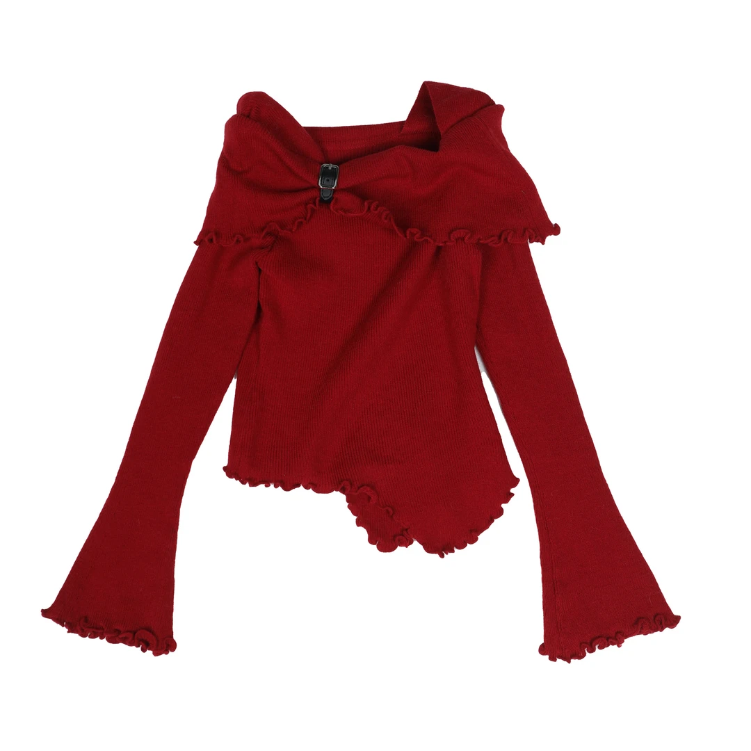 113* CENTRALIZED SHOP辣妹不规则针织衫X5F04K7411