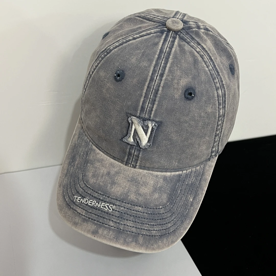 【N帽渐变色】圆顶遮阳帽女男休闲通用平檐棒球帽时尚浅色百搭帽子