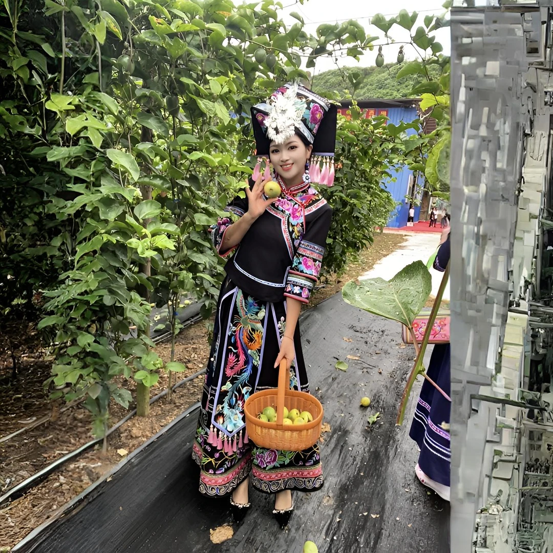重工艺刺绣少数民族服饰