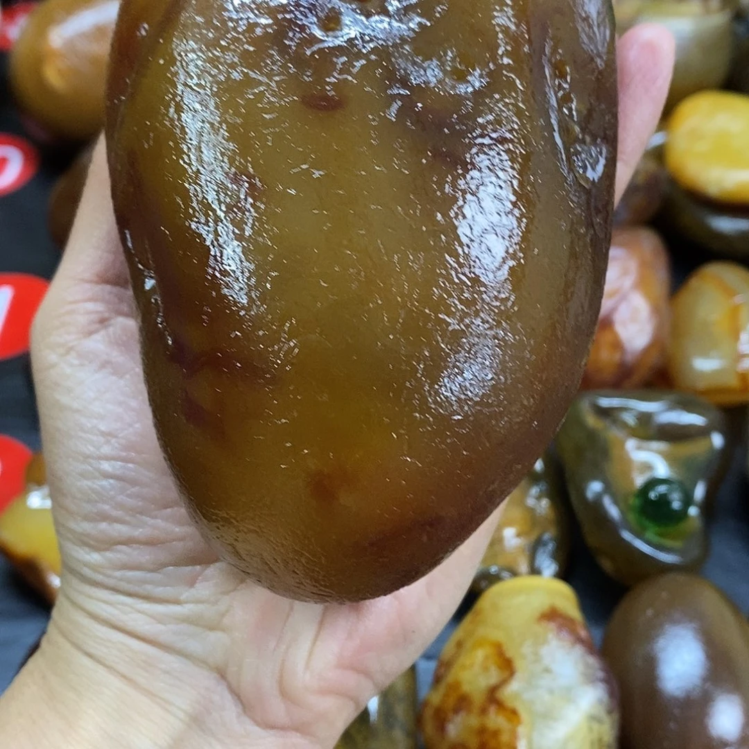 玛瑙/玉髓未镶嵌手把件