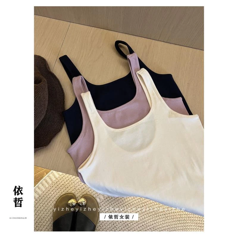 背心吊带背心百搭打底显瘦显瘦网红性感修身无痕流行纯色