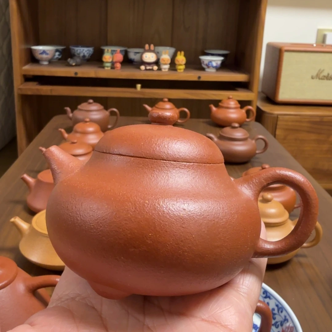 壶紫砂喜瓢宝山红降