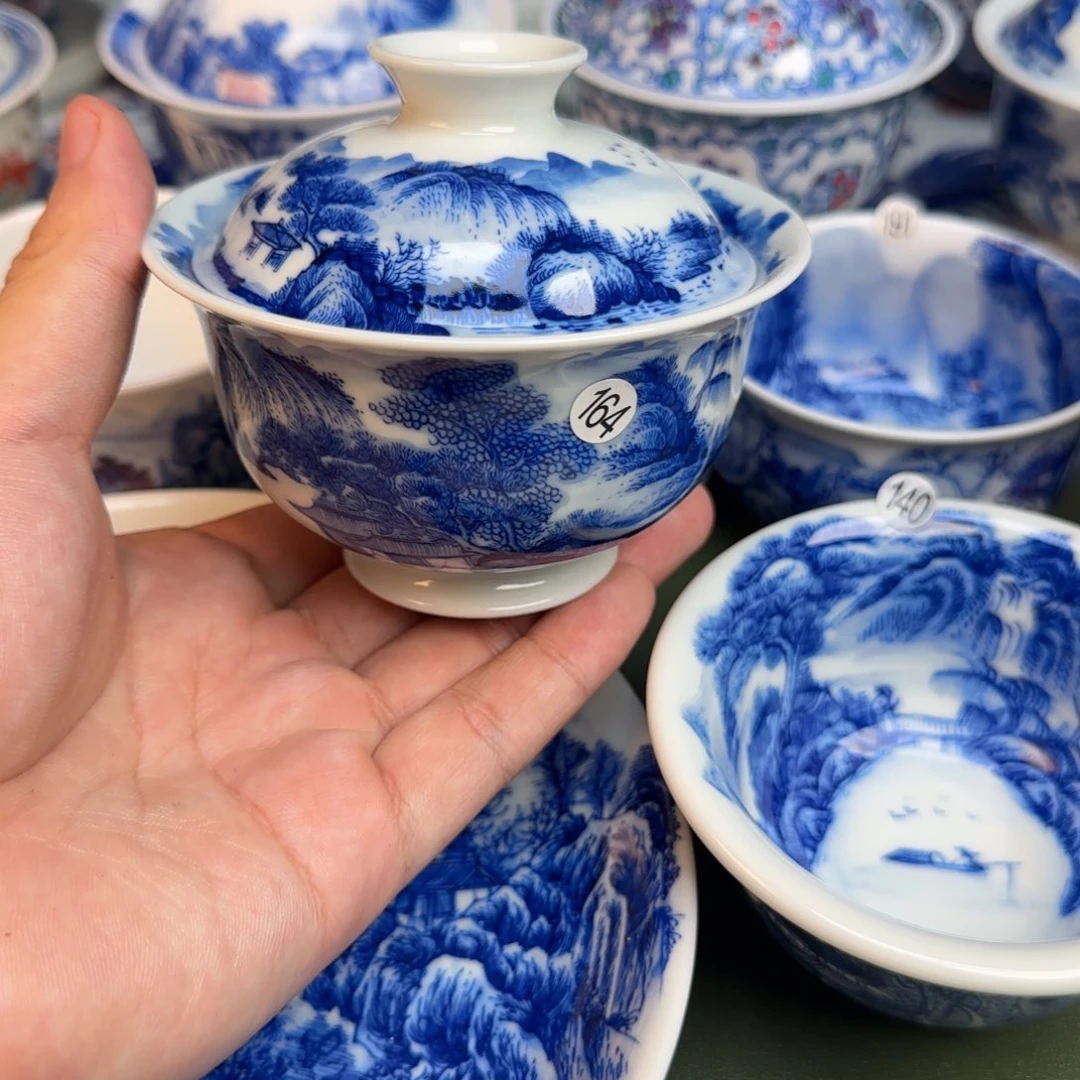 彦祖纯手工手绘茶具164