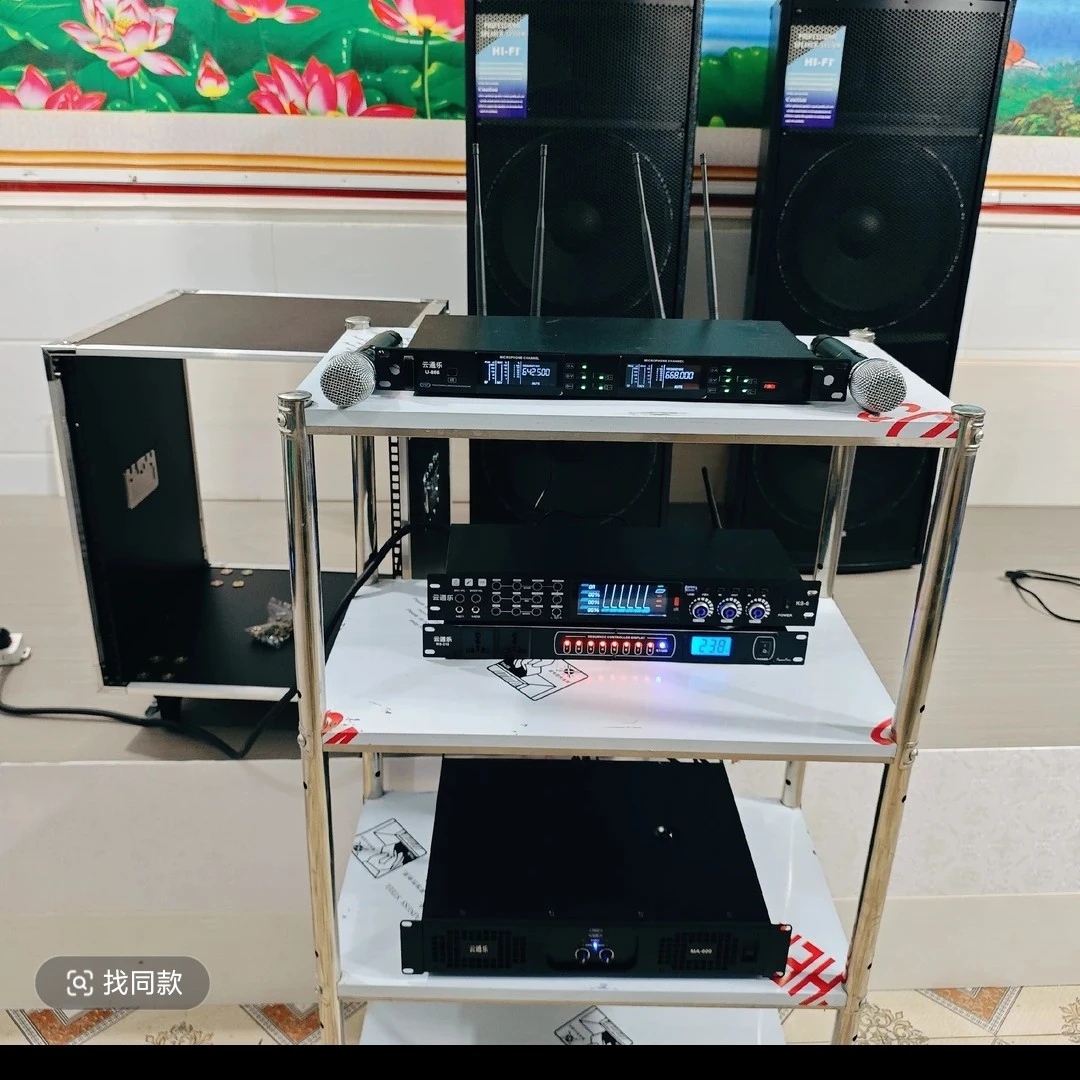 未拆封 专业六件套,双15寸音箱,注意不含货架,带机柜