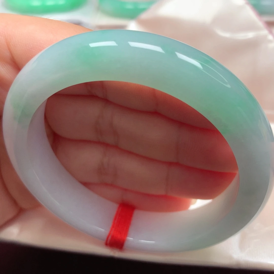 未镶嵌手镯翡翠9冰胶果阳绿