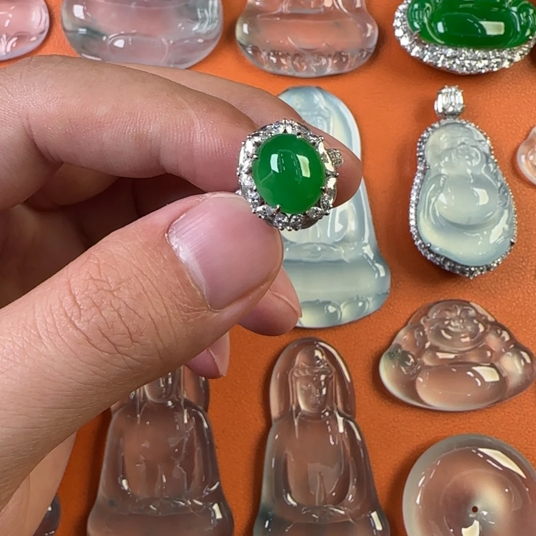 定制翡翠未镶嵌天然