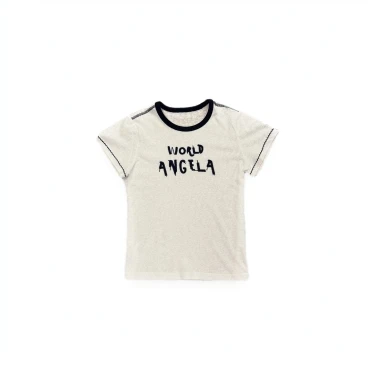 林爆爆【松弛感】25年雪花棉轻奢短袖气质百搭休闲T恤女