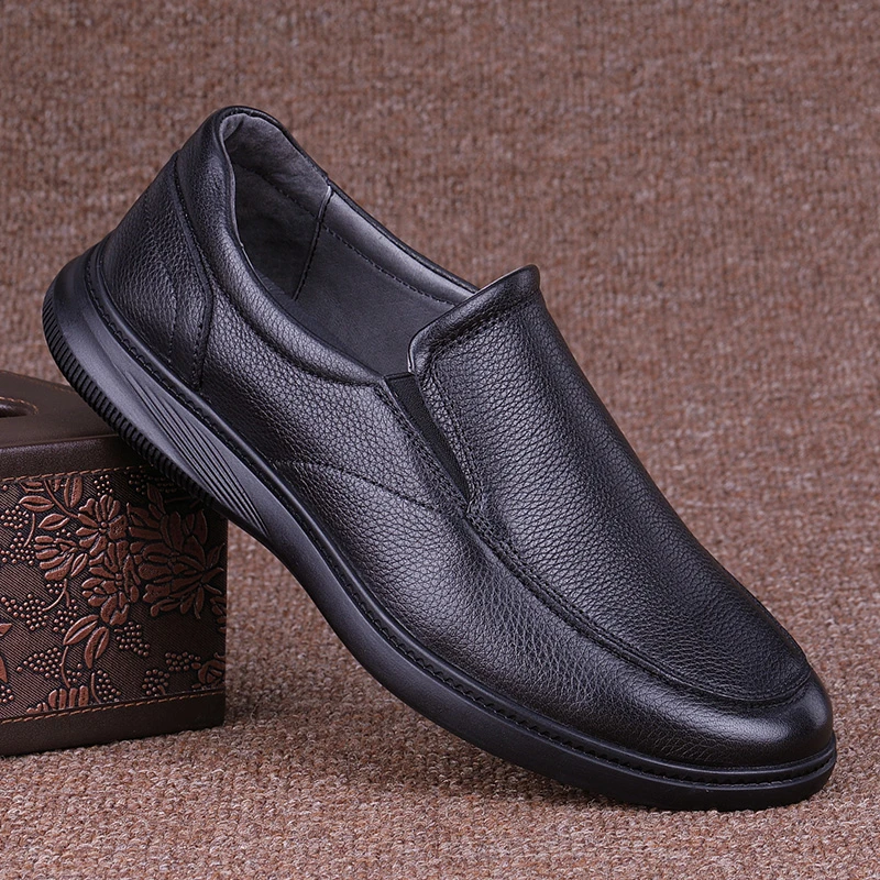 乐福鞋男2025新款时尚休闲透气软底舒适百搭轻便商务豆豆鞋男