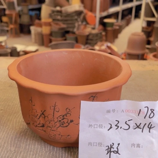 紫砂花盆紫紫砂盆