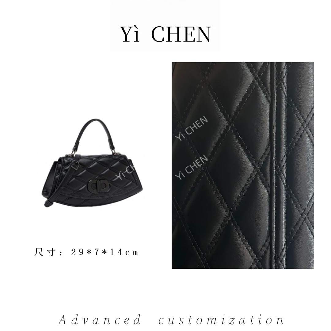 【Yì CHEN】QYX-9978-黑色  简约时尚女士新款轻奢单肩包