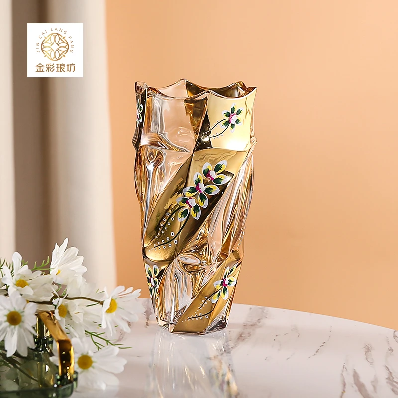 弗拉明戈珐琅花瓶摆件仪式感轻奢装饰升级家居艺术摆件