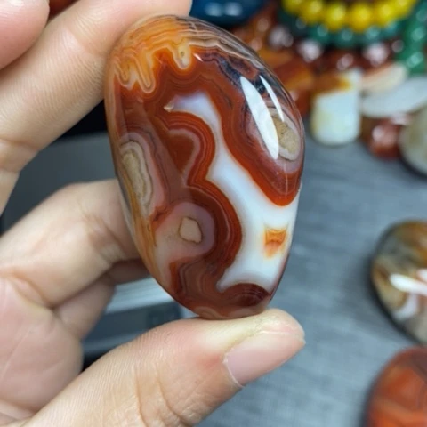 玛瑙/玉髓珠宝奇石未镶嵌面***油