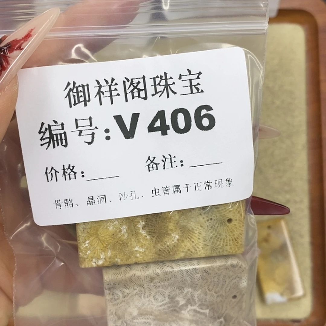 硅化珊瑚（珊瑚玉）颈饰未镶嵌耀**/