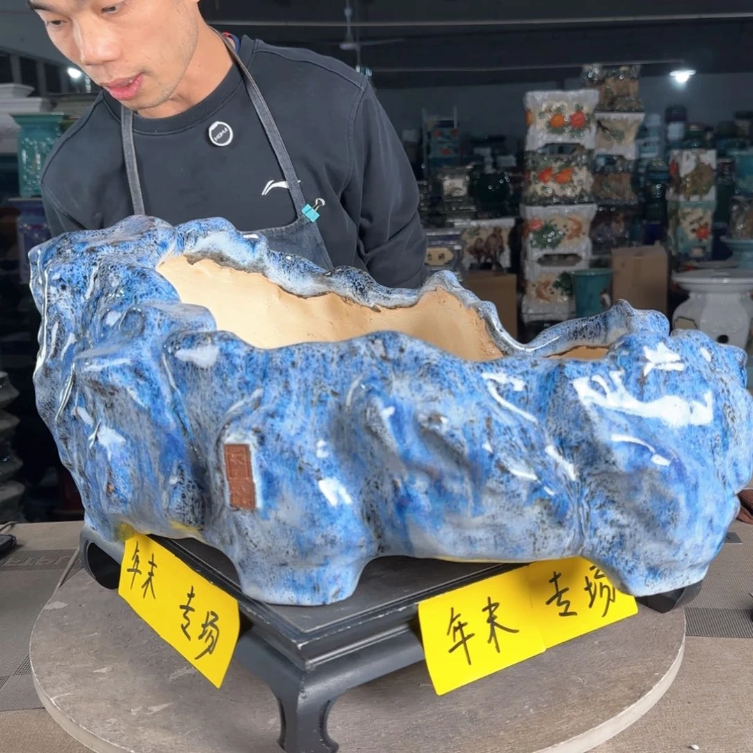 一风堂石湾花盆。微瑕